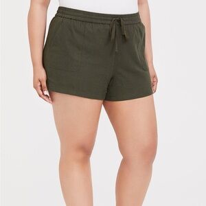 Torrid Green Stretch Knit Shorts (5x/28)